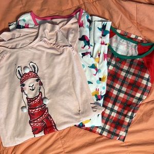 3 long sleeve nightgown bundle